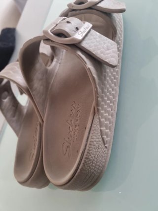 Ciabatte Skechers Beige Donna