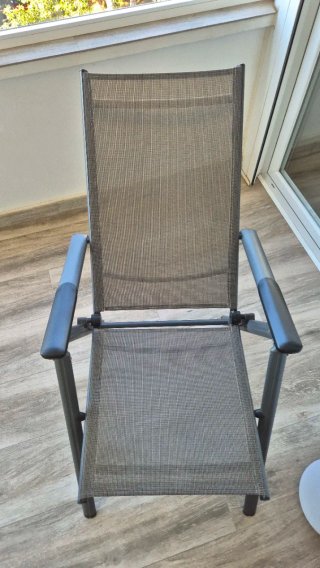 Silla exterior reclinable