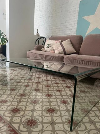 Sofá de terciopelo rosa Ikea Stocksund