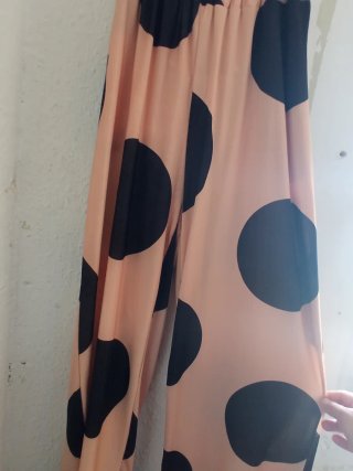 Conjunto pantalón y chaleco lunares