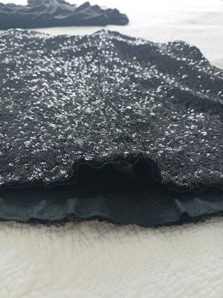 Falda ASOS lentejuelas negra