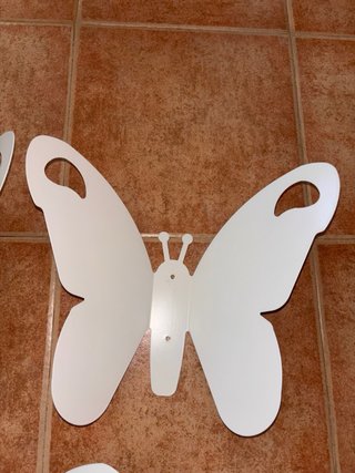 Mariposas Decorativas Metal Ikea Blancas