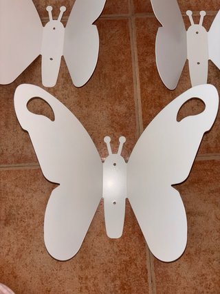 Mariposas Decorativas Metal Ikea Blancas