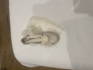 Alpargatas Comunión Niña Beige/Blanco talla 32