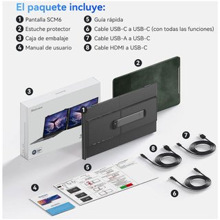 Monitor portátil Blackview SCM6 14 pulgadas