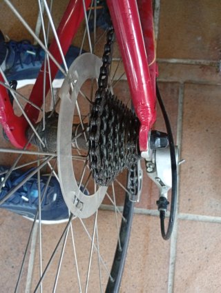 Bicicleta Carretera Btwin Roja/Blanca