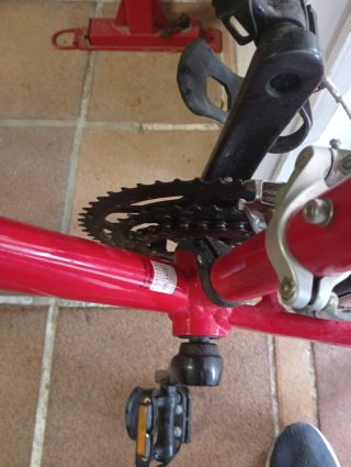 Bicicleta Carretera Btwin Roja/Blanca