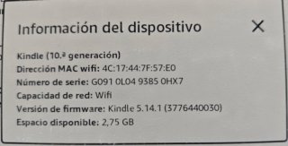 Amazon Kindle Paperwhite 10ª Gen Negro
