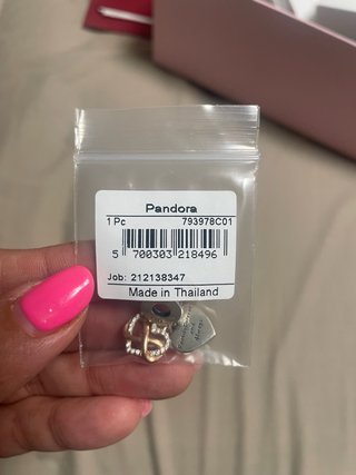 Charm Pandora Corazón Infinito Rosa y Plata