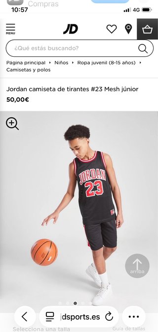Camiseta Jordan 23 Negra