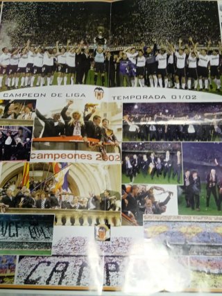 Póster Valencia CF Campeón Liga 2001/02 P2