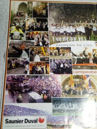 Póster Valencia CF Campeón Liga 2001/02 P2