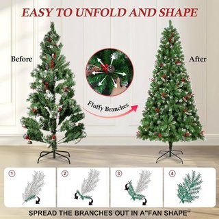 Árbol navidad artificial 180 cm