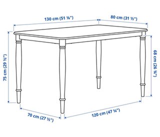 Nueva Mesa de comedor Ikea negra