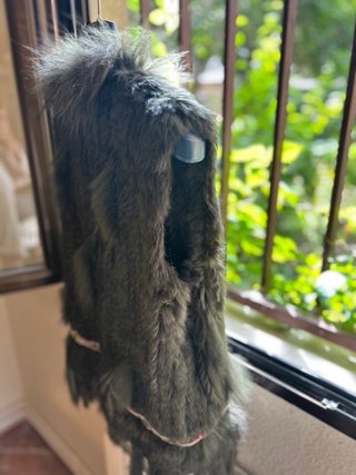 Chaleco pelo conejo estilo Hippie Chic T40