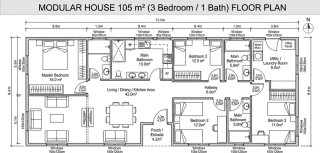​ CASA MODULAR 105m² - NUEVA A ESTRENAR 3 HAB