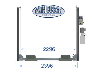 Elevador 4 columnas Twin Busch