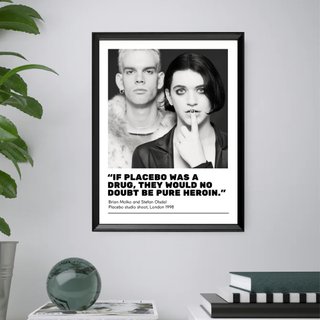 Poster Placebo - Quadro con Stampa Musica 40x30