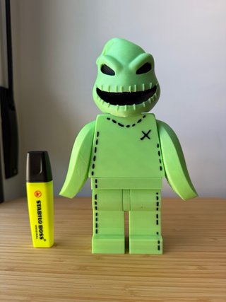 Oogie Boogie Impreso 3D Glow in the Dark