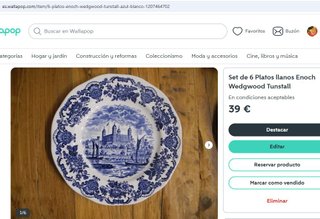 Set Enoch Wedgwood 16 Piatti e 1 Fonte