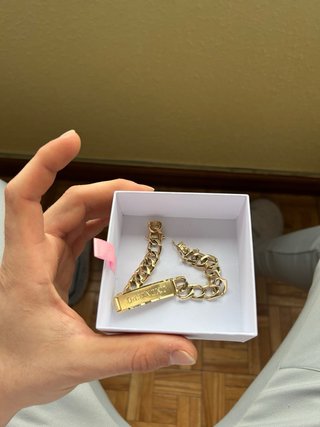 ESCLAVA DE PLATA 925, BAÑO DE 10 MICRAS EN ORO 18K