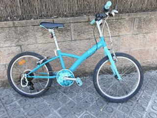 Bicicleta B'TWIN azul infantil
