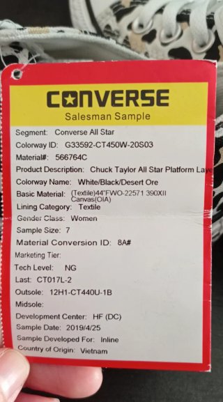 Converse plataforma