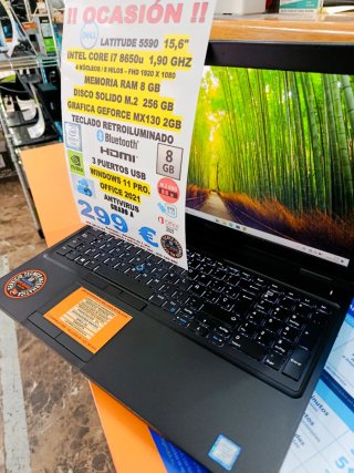 Portátil Dell Latitude 5590 i7 8GB RAM 256GB SSD
