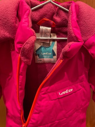 Mono nieve Wed'ze Decathlon rosa talla 18meses