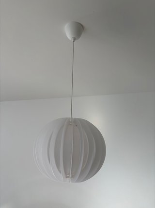 2 Lámparas Colgantes IKEA Blancas