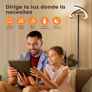Lámpara Pie LED 22W 1300Lm Regulable