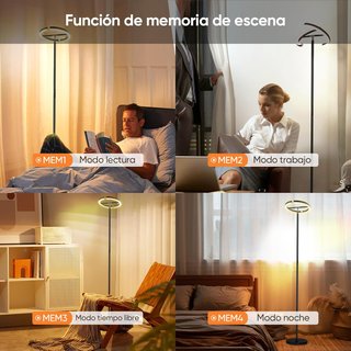 Lámpara Pie LED 22W 1300Lm Regulable