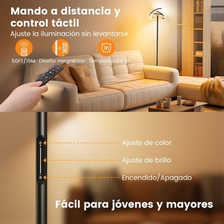 Lámpara Pie LED 22W 1300Lm Regulable