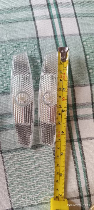 2 Reflectores Rueda Bicicleta Blancos