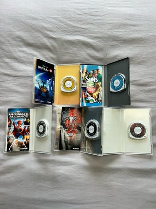 Lote 5 Juegos PSP: Spider-Man, Wall-E, Sims 2
