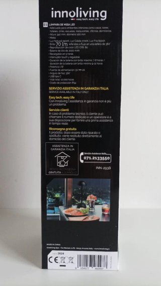 Lampada LED da tavolo Innoliving nera