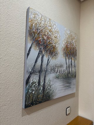 Cuadro Óleo Lienzo 80x80
