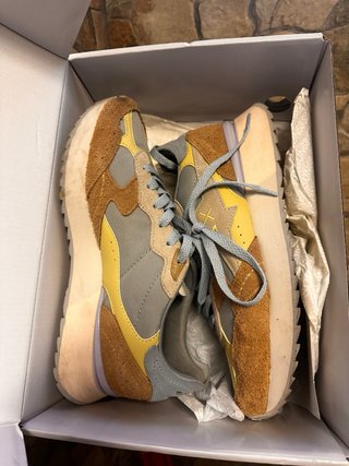 SUN68 Scarpe Donna 40 Grigio Giallo Scatola