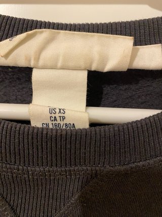 Sudadera NASA gris talla S