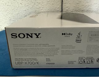 Reproductor Blu-ray Sony X700/K 4K ultra hd Nuevo