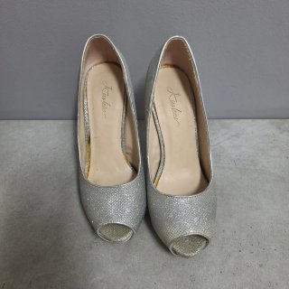Zapatos de tacón plateados Kissleis talla 36