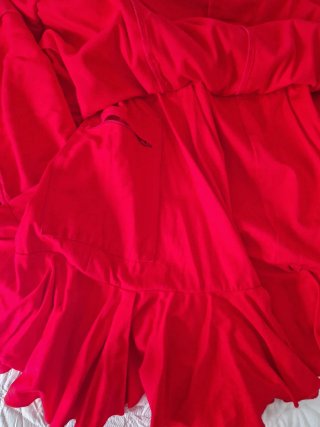 Falda flamenca roja volantes
