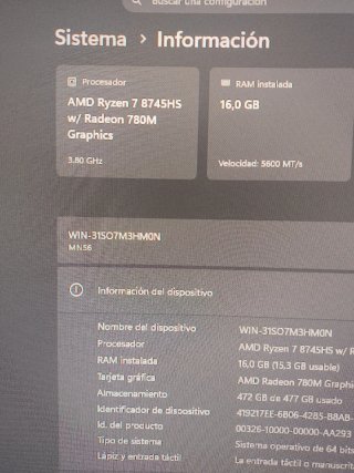 MiniPC GAMING FIREBAT MN56 Ryzen 7 16GB