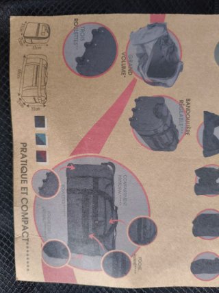 Maleta  73 6 L de viaje plegable con 3  ruedas.