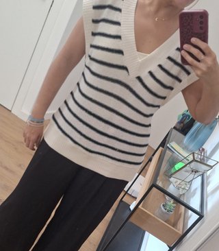 Chaleco de rayas Zara mujer