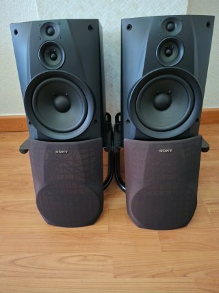 Equipo de altavoces Sony Negro y amplificador