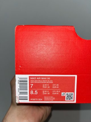 Nike Air Max 90 Grigio Viola Nuove Originali