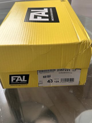 Zapatos de seguridad Fal Talla 43
