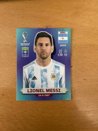 Cromo Messi Mundial Qatar 2022