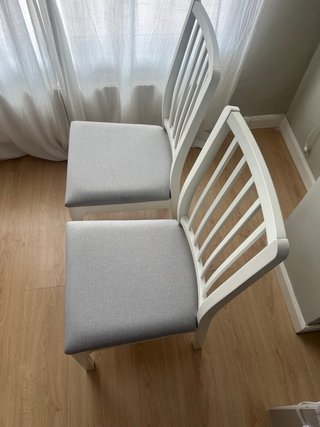 2 Sedie Ekedalen Ikea Bianco Grigio